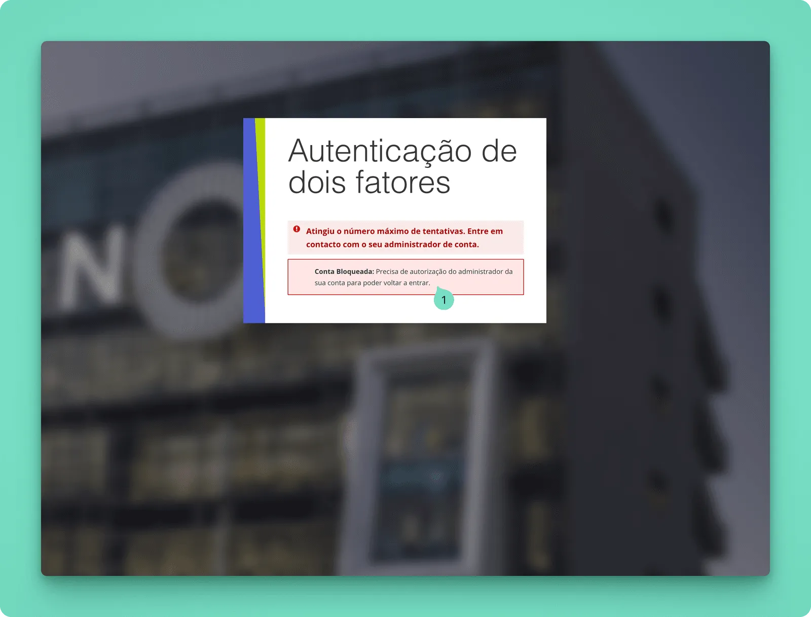 Conta Bloqueada