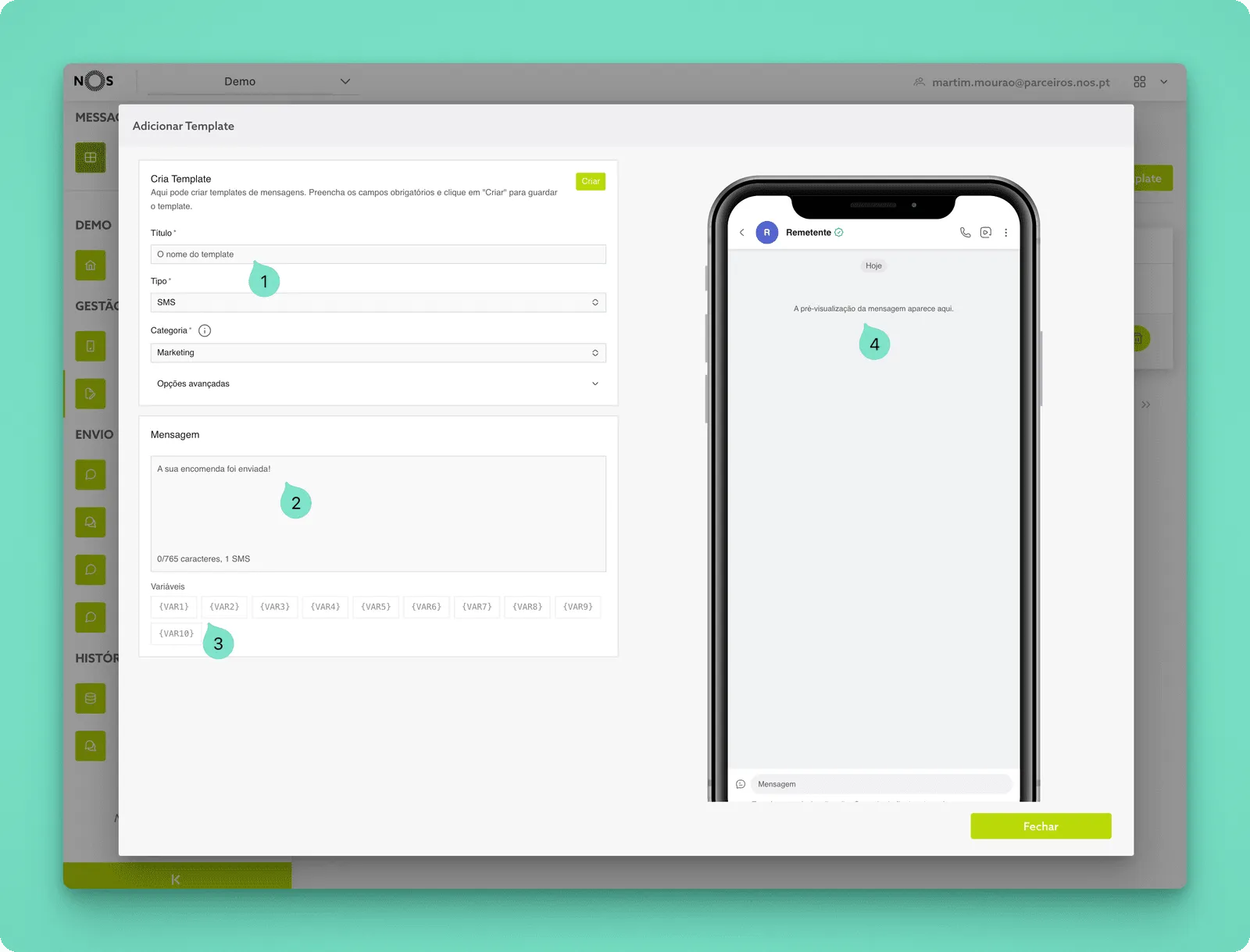 Create Template New Interface