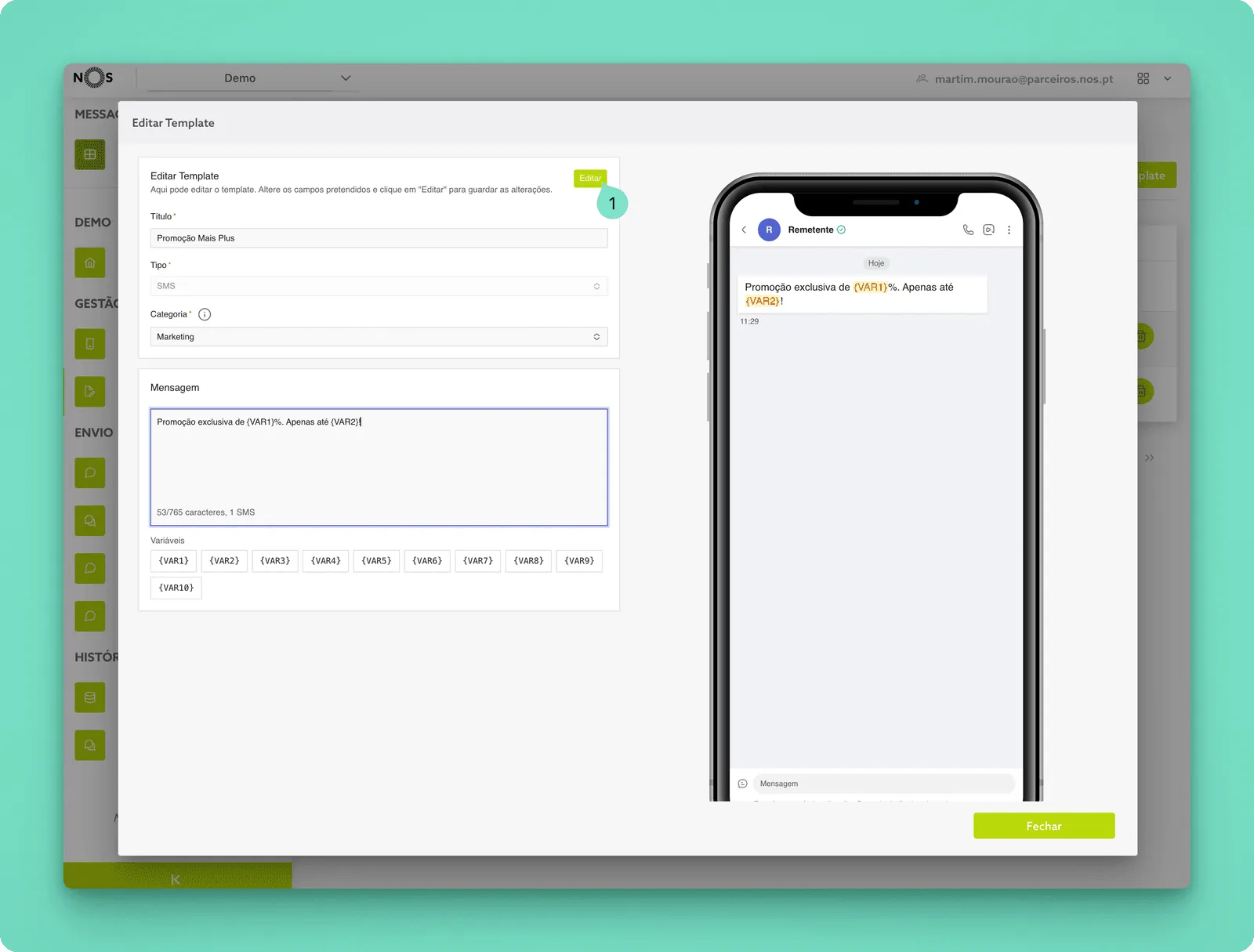 Edit Template New Interface